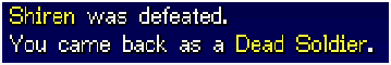 Shiren 1 DS Monsters Evil Soldier Resurrection Message.png