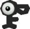 Unown F's model.