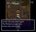 Unbreakable Pickaxe dialogue on the next Adventure.