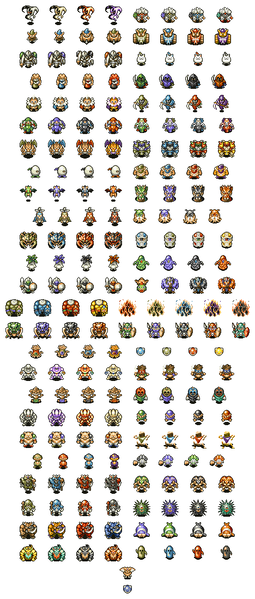 File:Shiren 1 DS - Monster Sprite Sheet White.png